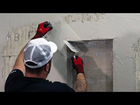 Diagonalarmierung mit Sturzeckwinkel / Armieren der Leibung bei WDVS