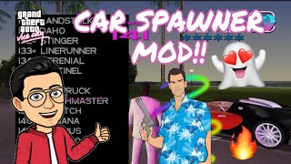 How to install Car Spawner mod in Gta Vice City PC 🤩|SCHOOL OF GAMING|
