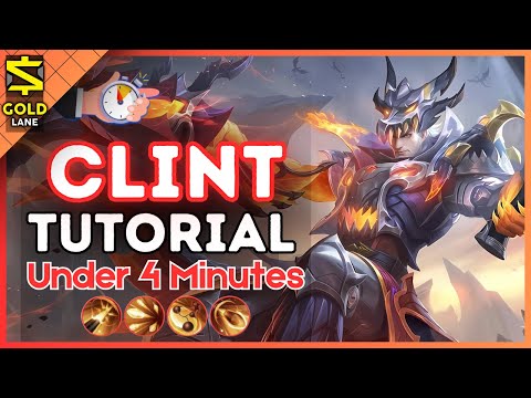 4-Minute Clint Tutorial in the Gold Lane || (MLBB S35) 2025