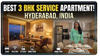 Service Apartment Hyderabad | Airbnb 3 BHK Apartment Tour | 5 km from Charminar 