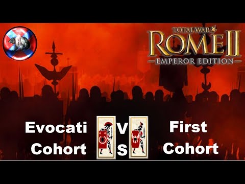 Evocati Cohort VS First Cohort  1v1 Total War: Rome 2