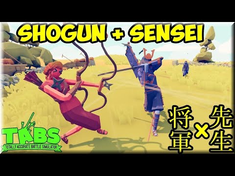 Master Duo! Shogun + Sensei vs Every Unit - TABS Unit Possession Update