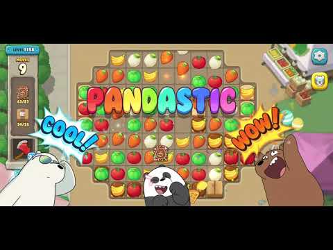 We Bare Bears Match3 Repairs Level 1158 - No Boosters