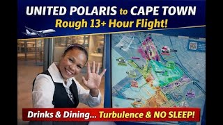 United Polaris Nonstop to Cape Town | IAD Lounge Feast, 13-Hour Flight & Turbulence!