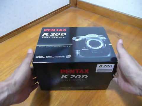 PENTAX K20D Titanium Colour Premium Kit unboxing