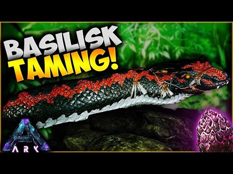 TAMING a GIANT BASILISK with a ROCK DRAKE EGG (Ark Survival Evolved Aberration Pooping Evolved Ep 10
