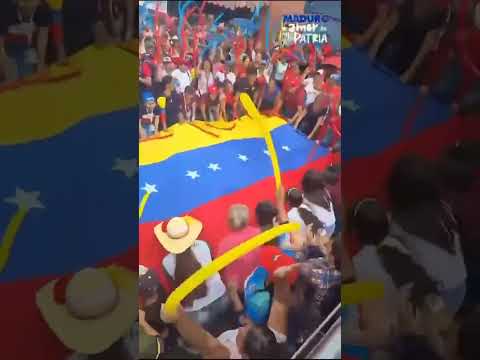 Calles a reventar: Pueblo de Pampán en Trujillo salió en apoyo de Maduro y contra las sanciones