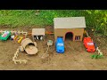 DIY How To Make House Cowshed Bullockcart With Cartboard Waterpump Scienceproject Ashtoncreative