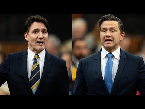 CAUGHT ON CAMERA Pierre Poilievre and Justin Trudeau battle over Liberal tax hike