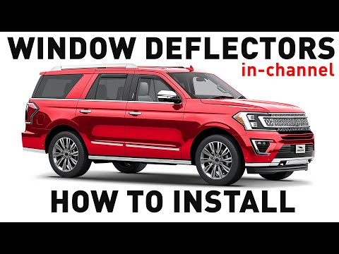How to install Shatterproof In-Channel Window Deflectors for Ford Expedition/Lincoln Navigator 18-24