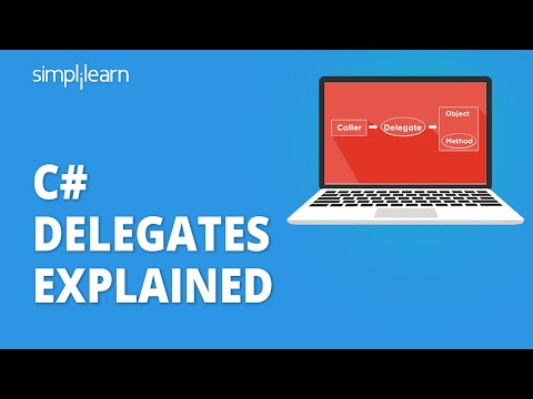 C Delegates Explained | C Delegates And Events Tutorial | C Delegates Example | Simplilearn