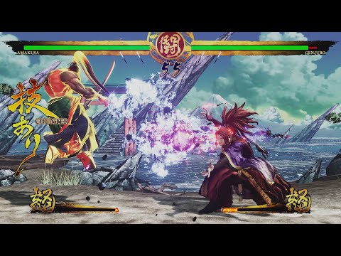 Amakusa vs. Genjuro (Hardest AI Battle) - SAMURAI SHODOWN (2019) - 20230810