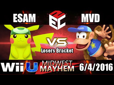 Midwest Mayhem 3 – Top 12 Losers – PG l MVD (Diddy Kong) vs. PG l ESAM (Pikachu)