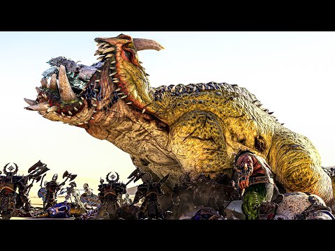 NURGLE and DARK ELVES vs TOMB KINGS and KISLEV - TotalWar Warhammer 3