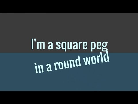 Square Peg (lyric) Music Video by Jay Jacobson