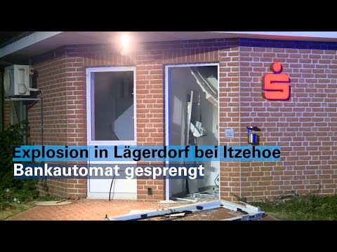 Explosion in Lägerdorf: Bankautomat gesprengt
