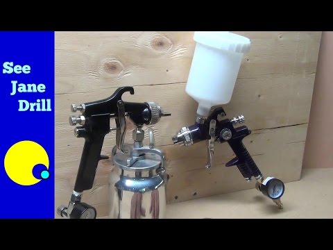 How to set up and use a paint spray gun