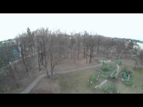Hubsan X4 unedited high altitude flight (H107C HD Lens D modified)