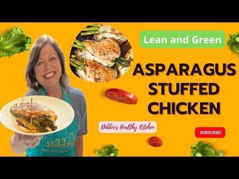 Single Serve Asparagus Stuffed Chicken//Lean and Green