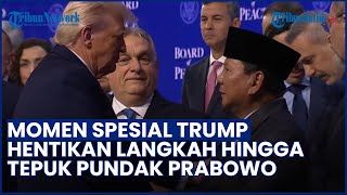 Momen Akrab Trump Berhenti di Depan Prabowo, Tepuk Pundak hingga Ajak Bincang di Forum Davos