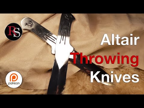 How To Make Assassin's Creed Altaïr Throwing Knives - Limited tools + 2x72" belt grinder version Video