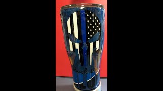 Hydro Dipping Tumbler Tutorial in Blue