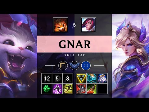 Gnar Top vs Fiora - EUW Diamond Patch 25.15