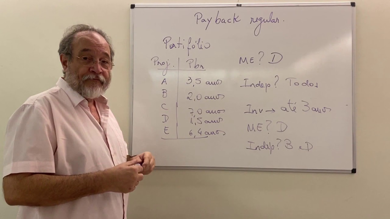 Análise de Investimentos - Payback Regular e Payback Descontado