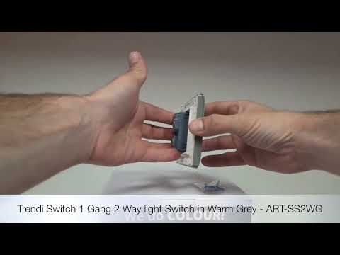 Unboxing the Trendi Switch 1 Gang 2 Way Chrome Rocker Light Switch in Warm Grey - ART-SS2WG