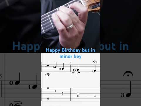 Happy Birthday in a minor key