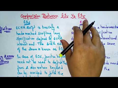 ES5 and ES6 difference | Javascript | Bhanu Priya
