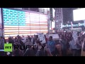 RAW: Bloody protest in NYC after Ferguson decision.