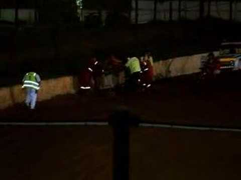 Smee's crash at PCR (he walked away)