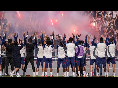 Entraînement veille de derby