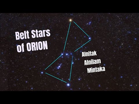 Bright Stars of Orion - Betelgeuse, Rigel, Bellatrix, Belt Stars