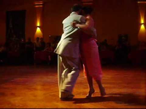  Sol Cerquides  and  Ariel Manzanares  are  dancing  to  the  milonga  "  Morena  "