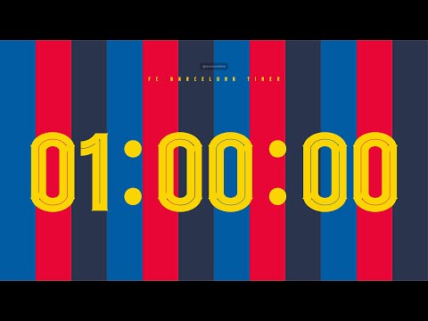 1 Hour Timer | FC Barcelona Theme