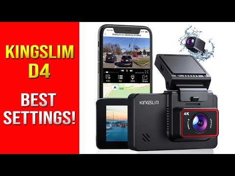 KINGSLIM D4 Dual Dash Cam Best Settings! (Full Menu)