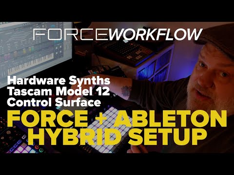 My Akai Force + Ableton Live + Tascam Model 12 Hybrid Setup