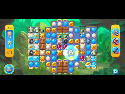 Fishdom gameplay level 3116