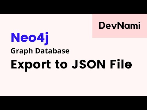 Neo4J How to Export database to JSON