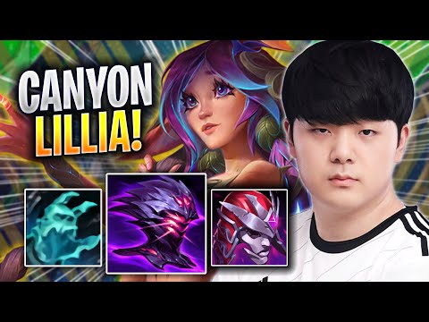 CANYON TRIES NEW LILLIA BUILD! - DK Canyon Plays Lillia JUNGLE vs Lee Sin! | Season 2023