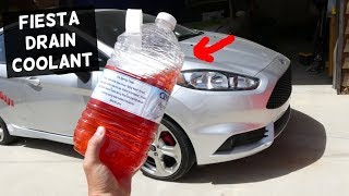 HOW TO DRAIN COOLANT ON FORD FIESTA MK7 ST