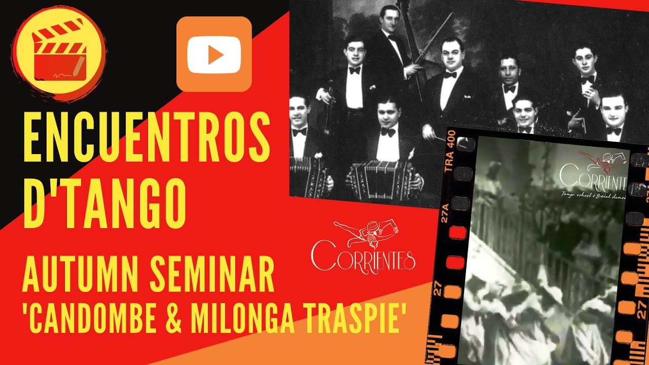 Clase de Milonga Traspié with music by Francisco Canaro. Our finale for Encuentros D'Tango Seminar.