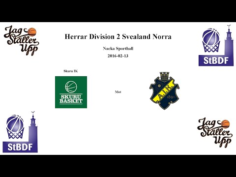 Skuru Basket (Herr) mot AIK - 2016-02-13