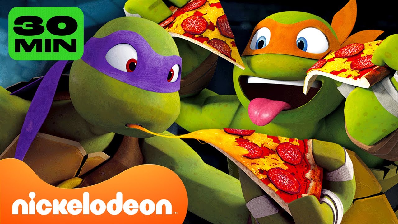 Tartarugas Ninja | Festa da Pizza das Tartarugas Ninja! 😋🍕 | Compilação de 30 Minutos | Nickelodeon