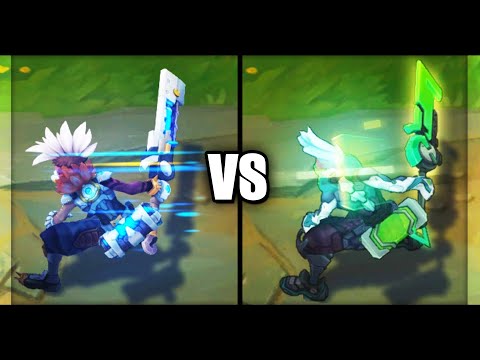 Pulsefire Ekko vs PROJECT Ekko Epic Skins Comparison (League of Legends)