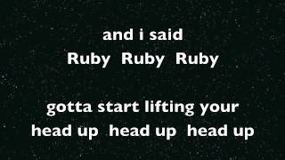 Ruby-  Foster the People song (lyrics on screen)HQ