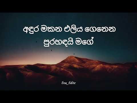 Hama Sansaraye - Official Lyrics Video @enu_editz