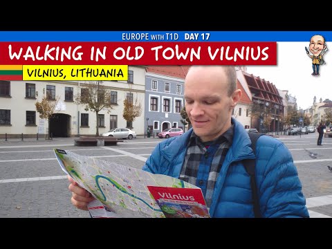 Walking around Vilnius, Lithuania with Frank Zappa, Pink Floyd, and The Beatles